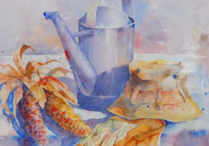 Watercolour - After the Harvest
