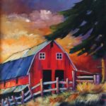 Acrylic - Barn on the Hill