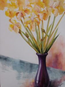 Acrylic - Irises